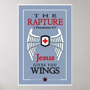 Poster Jésus vous donne des ailes