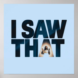 Poster Jésus vous regarde, je vois que Jésus mème