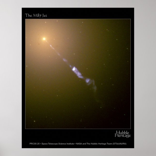 Poster Jet dans le télescope M87 Hubble Photo (Devant)