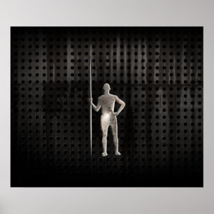 Poster Jet de javelot ; Cool