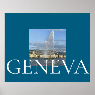 Poster Jet d'Eau à Genève 