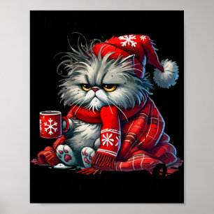 Poster J'Étais Amusé Une Fois C'Était Drôle Drôle Chat No