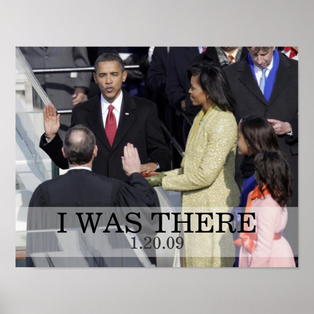 Poster J'ÉTAIS LÀ : Le Président Obama Prononce En Cérémo (Devant)