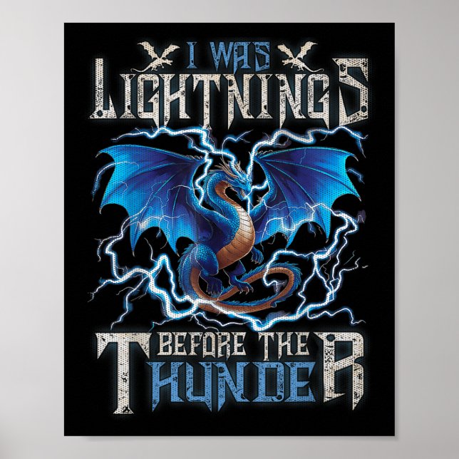 Poster J'Étais La Lumière Devant Le Dragon D'Imaginaire D (Devant)