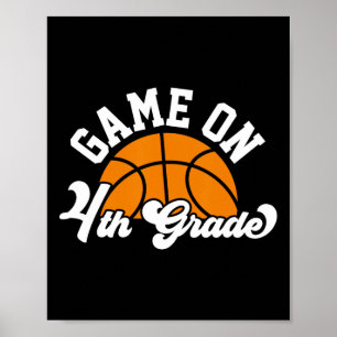 Poster Jeu Amusant Sur Le Basketball De 4E Année Premier 