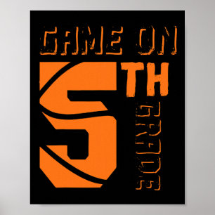 Poster Jeu Amusant Sur Le Basketball De 5E Année Premier