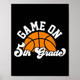 Poster Jeu Amusant Sur Le Basketball De 5E Année Premier 