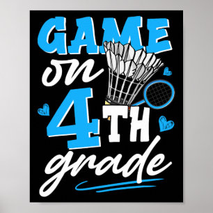 Poster Jeu Badminton Sur Les Garçons De 4E Année Filles R