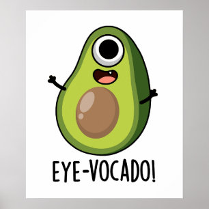 Poster Jeu d'Avocado amusant