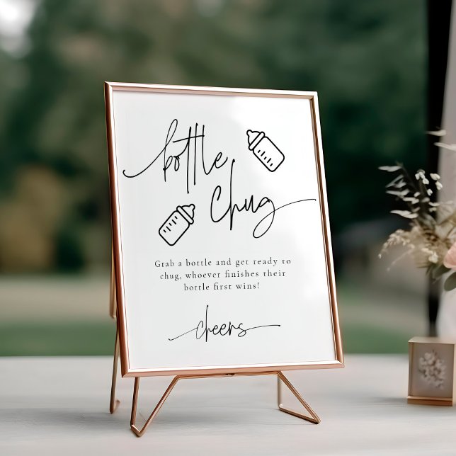 Poster Jeu de Baby shower de la bière à puce EMERY (Créateur téléchargé)