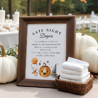 Jeu de Baby shower Halloween "Late Night Diapers"