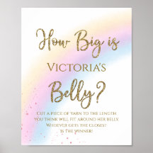 Jeu de baby shower sur la taille du ventre de mama