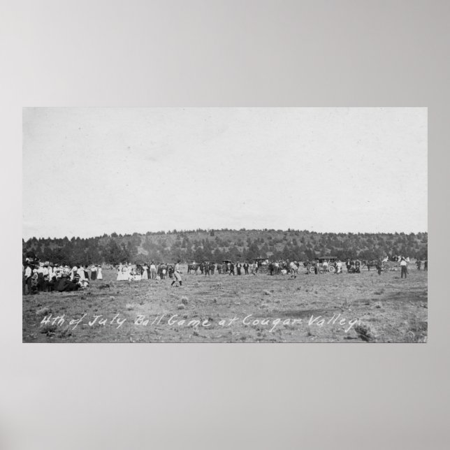 Poster Jeu de baseball 4 juillet (Devant)