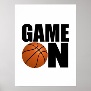 Poster Jeu de basket-ball sur