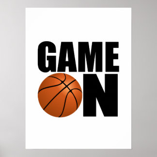 Poster Jeu de basket-ball sur