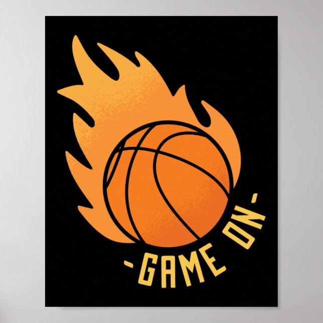 Poster Jeu De Basket Sur (Devant)