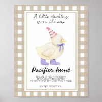 Jeu de chasse à la tétine pour caneton baby shower