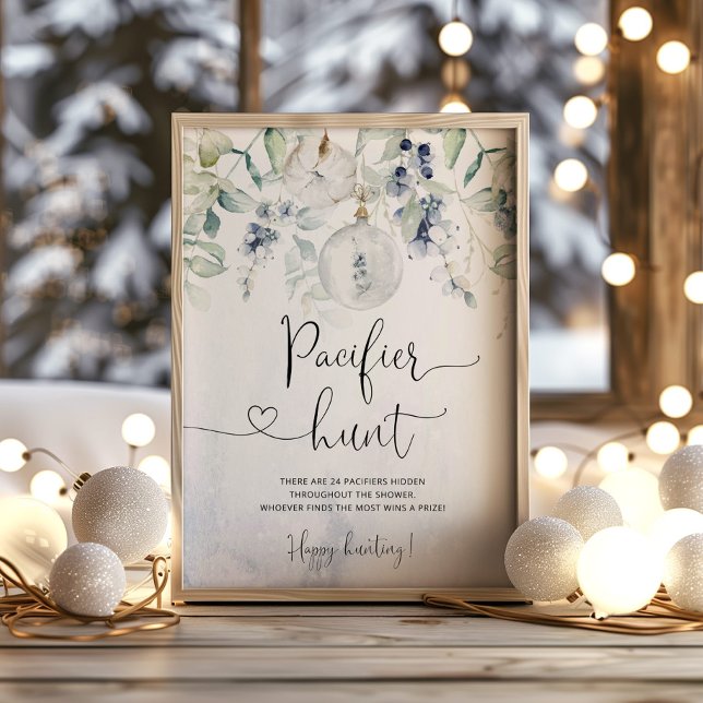 Poster Jeu de chasse pacifique neutre masculin hiver (Créateur téléchargé)