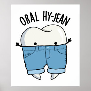 Poster Jeu de dents amusant Hy-jean Oral