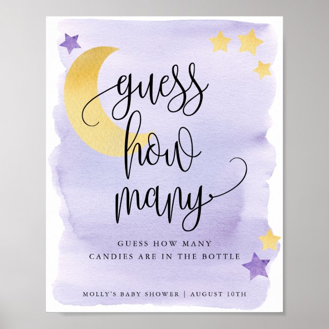 Poster Jeu de devinette violet Outre-Merveille (Devant)