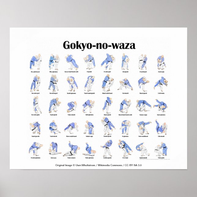 Poster Jeu de judo (Devant)