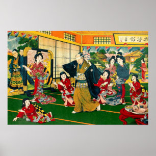 Poster Jeu de l'aveugle 47 Ronin Artiste Inconnu 1925