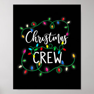 Poster Jeu de Noël Éclairage Famille Correspondant Pyjama