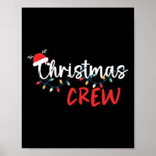Poster Jeu de Noël Éclairage Famille Correspondant Pyjama
