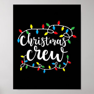 Poster Jeu de Noël Éclairage Famille Correspondant Pyjama