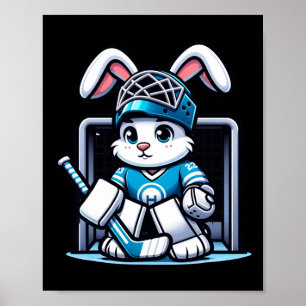 Poster Jeu de Pâques Hockey sur glace gardien de but Homm