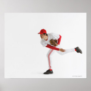 Poster Jeu de Pitcher Baseball