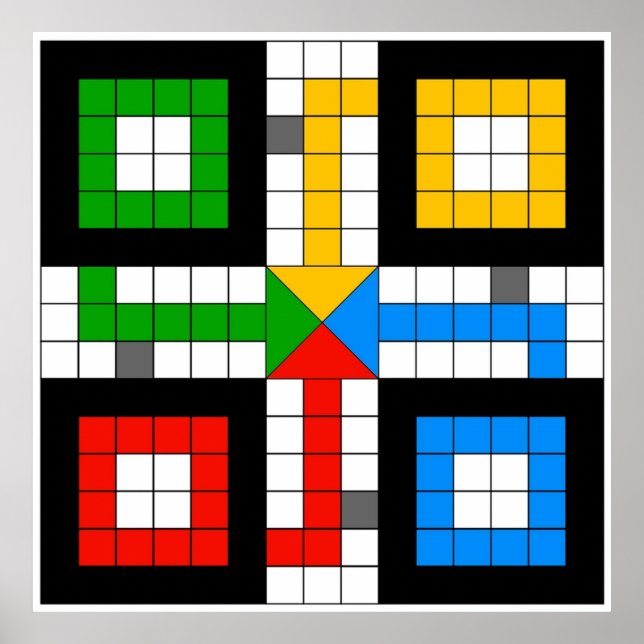 Poster Jeu de plateau LUDO BOARD (Devant)