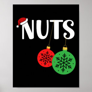 Poster Jeu de poitrine Correspondant Châtaignes Noël Noël