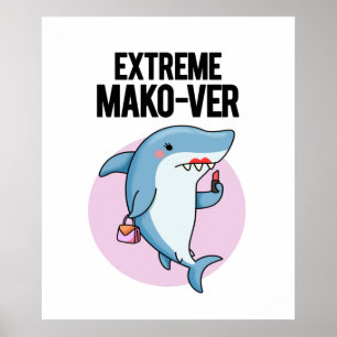Poster Jeu de requin Mako-ver extrême