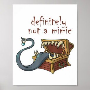 Poster Jeu de rôle Rpg Mimic mème plaisanter Fiançailles