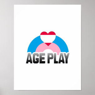 POSTER JEU DE RÔLE SUR L'ÂGE ARC-EN-CIEL