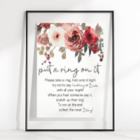 Jeu de Roses Florales Rouge et Blush Mettez un Ann