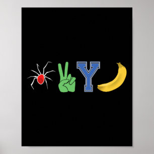 Poster Jeu de stratégie de football à la banane Spider 2