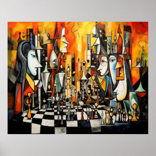 Poster Jeu d'échecs 3