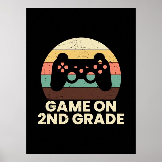 Poster Jeu d'enseignant de 2e année en 2e année (Devant)