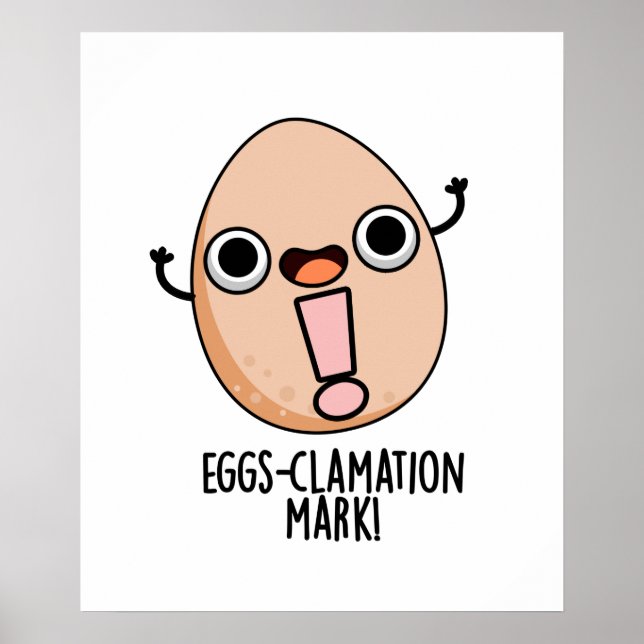 Poster Jeu d'Oeufs Mark Funny Egg Pun (Devant)