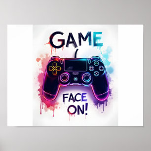 Poster Jeu Face On ! Art contrôleur