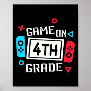 Poster Jeu Garçons de 4e année Enfants de 4e année Byck t