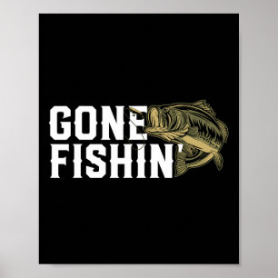Poster Jeu Pêche Funny Grosse Bouche B Cadeau De Pêche Po