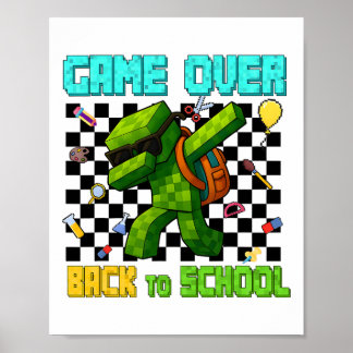 Poster Jeu sur Ck à l'école Joueur amusant enfants premie