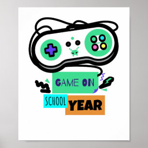 Poster Jeu sur l'année scolaire - Premier jour Retour à l