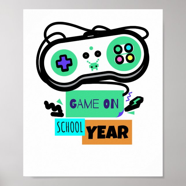 Poster Jeu sur l'année scolaire - Premier jour Retour à l (Devant)