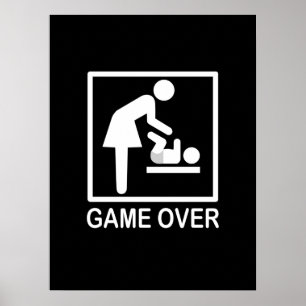 Poster Jeu sur maman humoristique Pictogramme