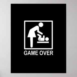 Poster Jeu sur maman Signal humoristique