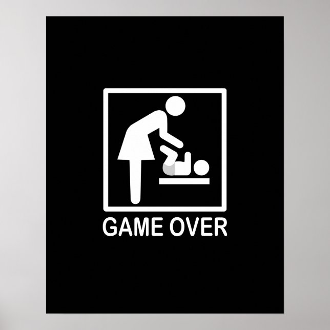 Poster Jeu sur maman Signal humoristique (Devant)